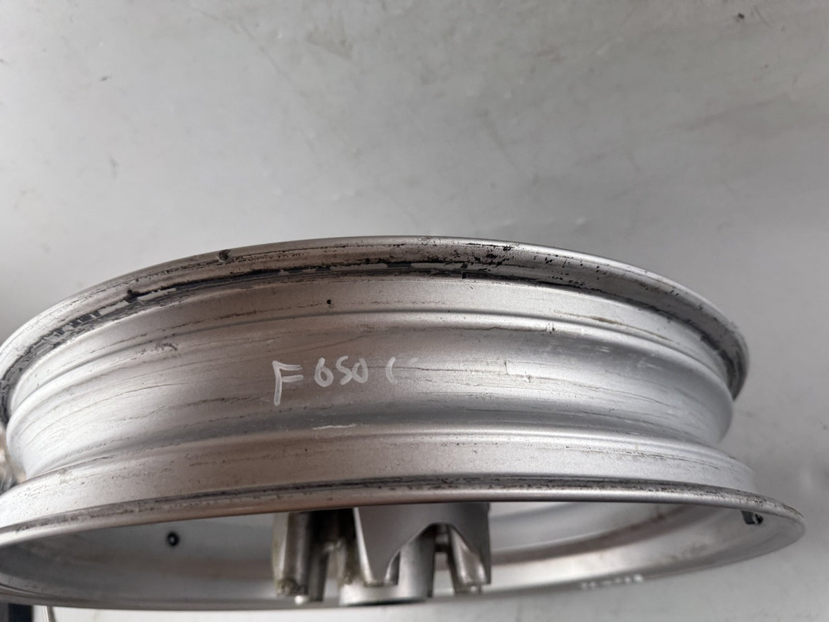 BMW F 650 CS Scarver Vorderradfelge Wheel Felge vorne front Rad RIM