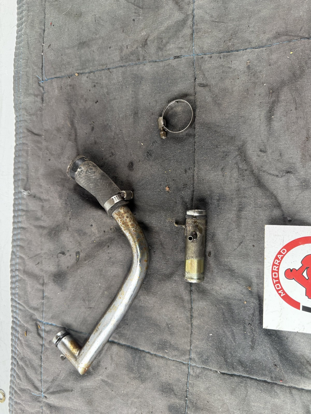 Kawasaki EL250 252 Eliminator Wasserleitung Kühler Kühlung Cooler Motor Engine