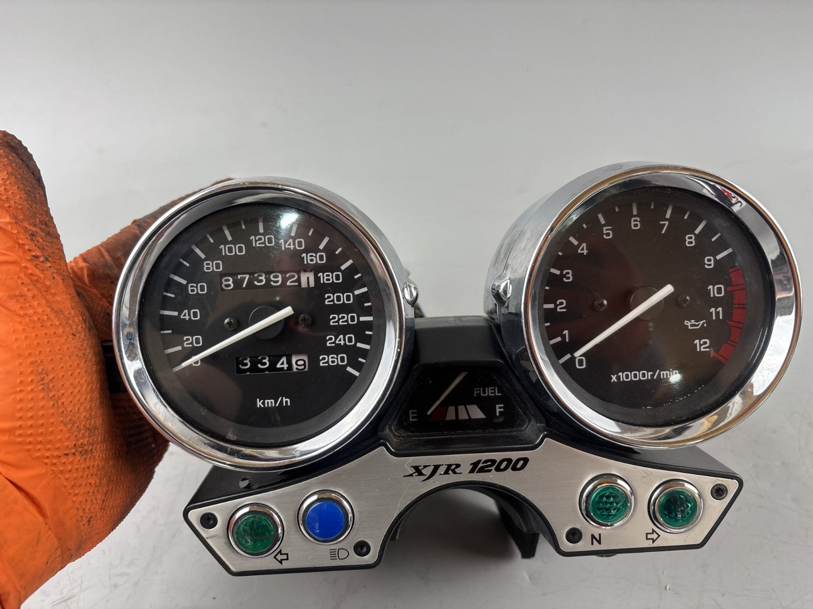 Yamaha XJR1200 4PU Tacho Cockpit Instrumente Speedometer DZM Drehzahlmesser