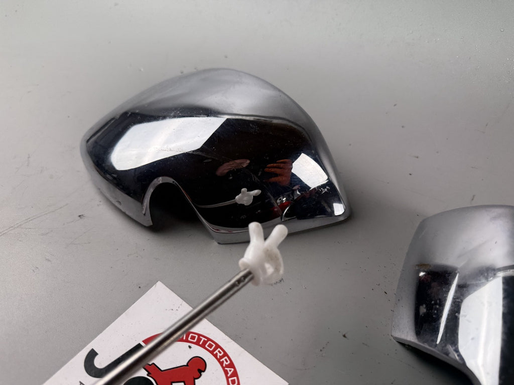 Kawasaki ZL600 Eliminator Chromdeckel Cover Seitendeckel Abdeckung