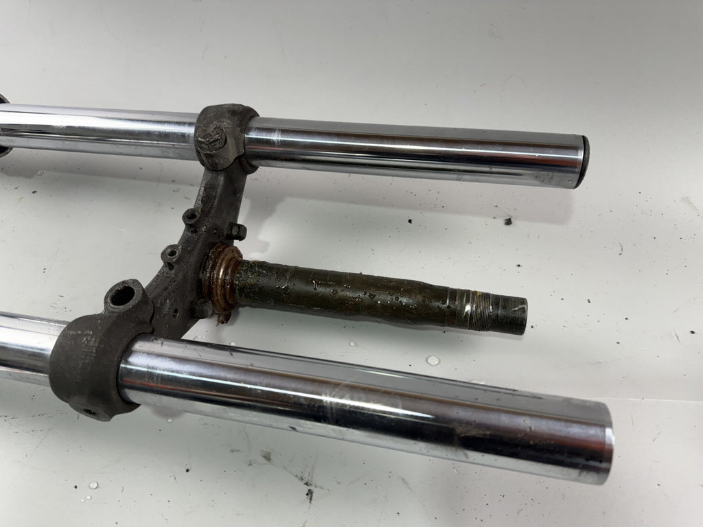 Yamaha XS 400 12E Gabel Standrohr Tauchrohr Federung Federbein Fork Absorber
