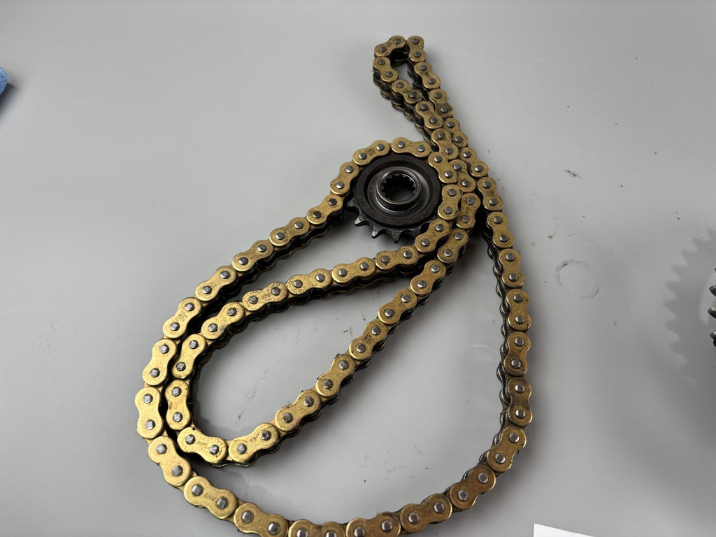 Kawasaki ZX6R ZX636 A 2002 Kettensatz Kettenkit Kette Chain Ritzel Kettenrad