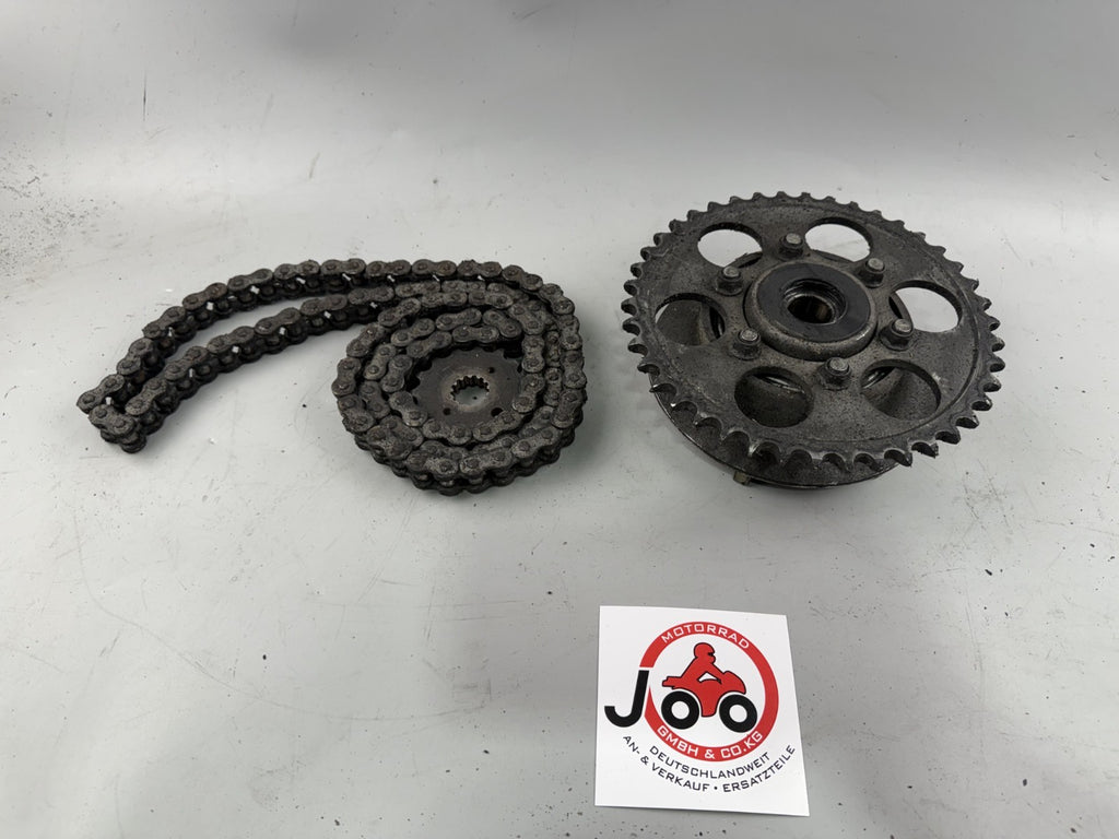 Suzuki GSX 750 AE Inazuma Kettensatz Chain Ritzel Kettenrad Antrieb Kettenkit