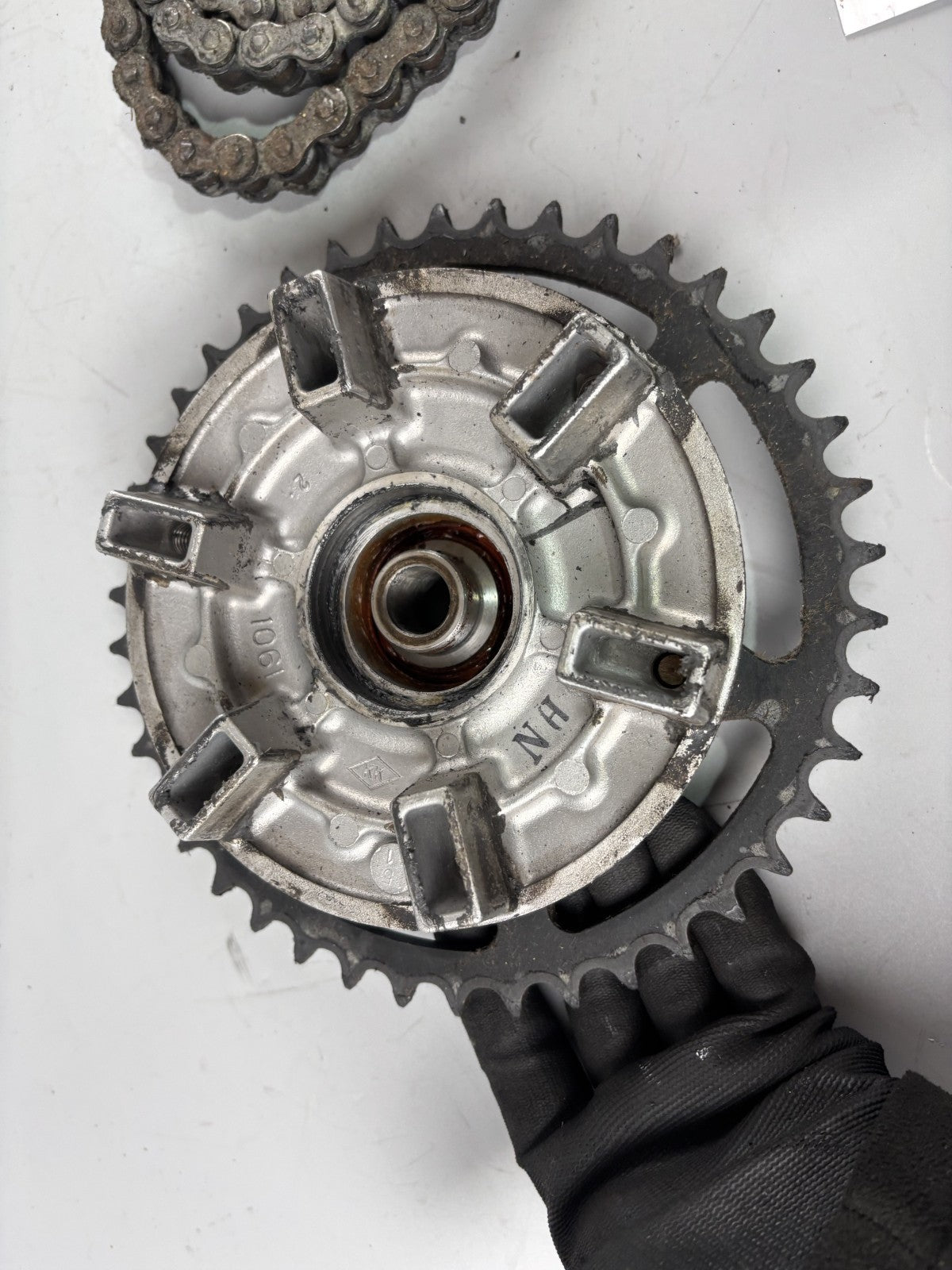 Kawasaki ER 5 EX500A Kettensatz Kettenkit Chain Antrieb Ritzel Kettenradträöger