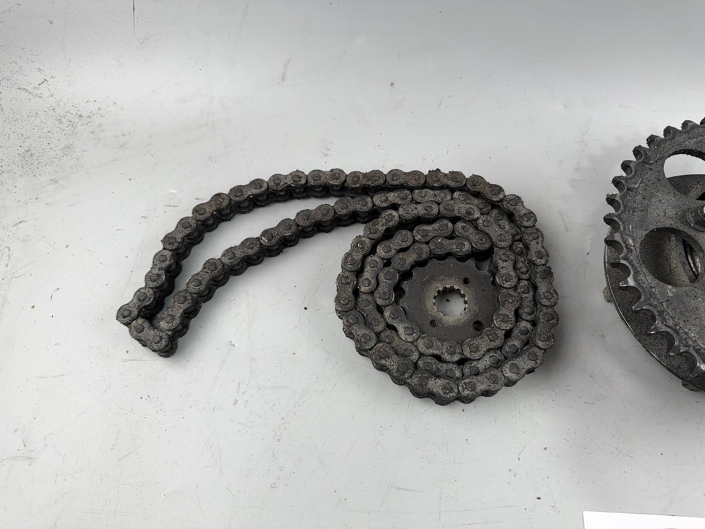 Suzuki GSX 750 AE Inazuma Kettensatz Chain Ritzel Kettenrad Antrieb Kettenkit