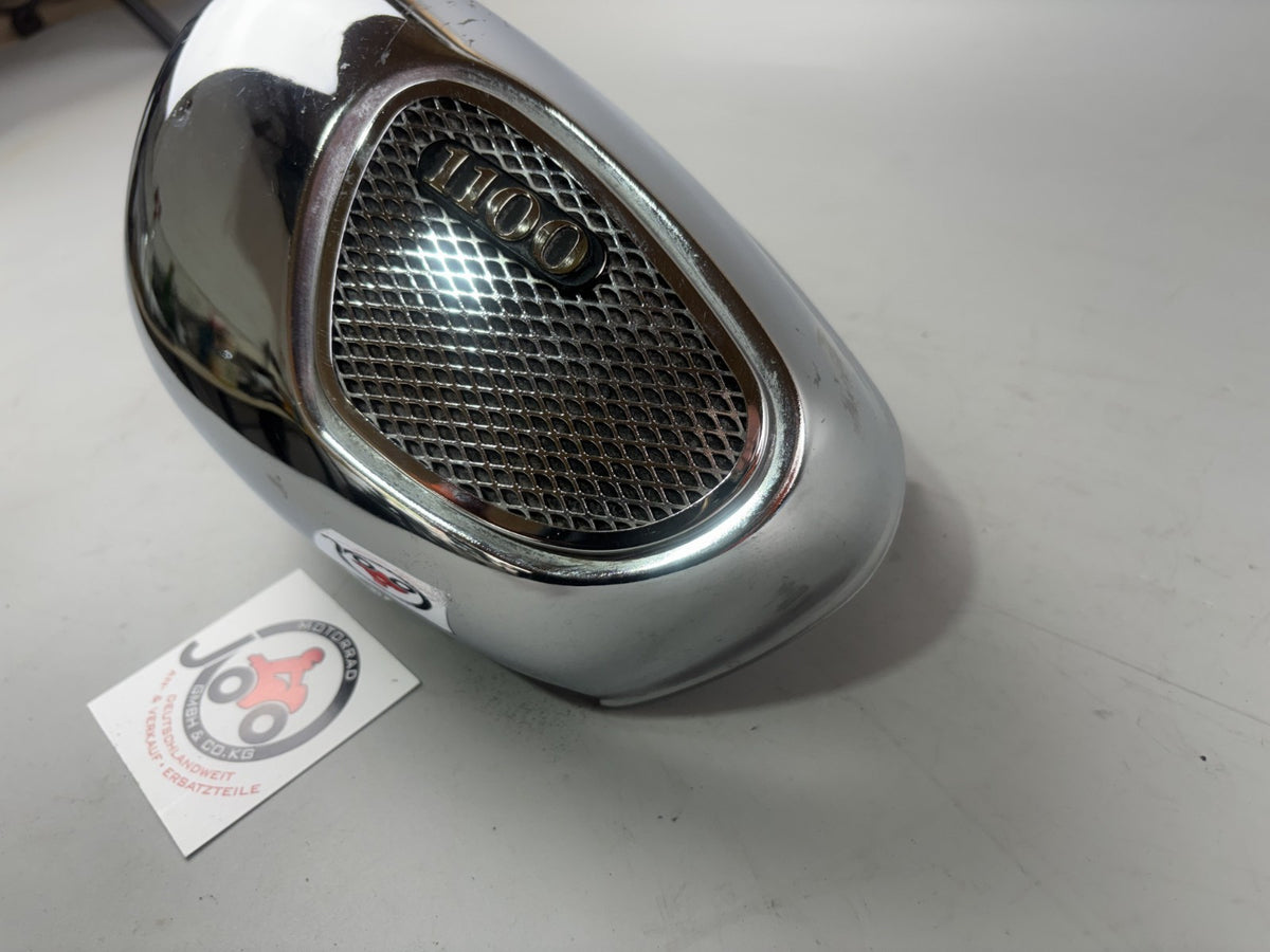 Yamaha XV1100 Virago  3LP Luftfilterkasten Seitenteil Chrome Cover links left
