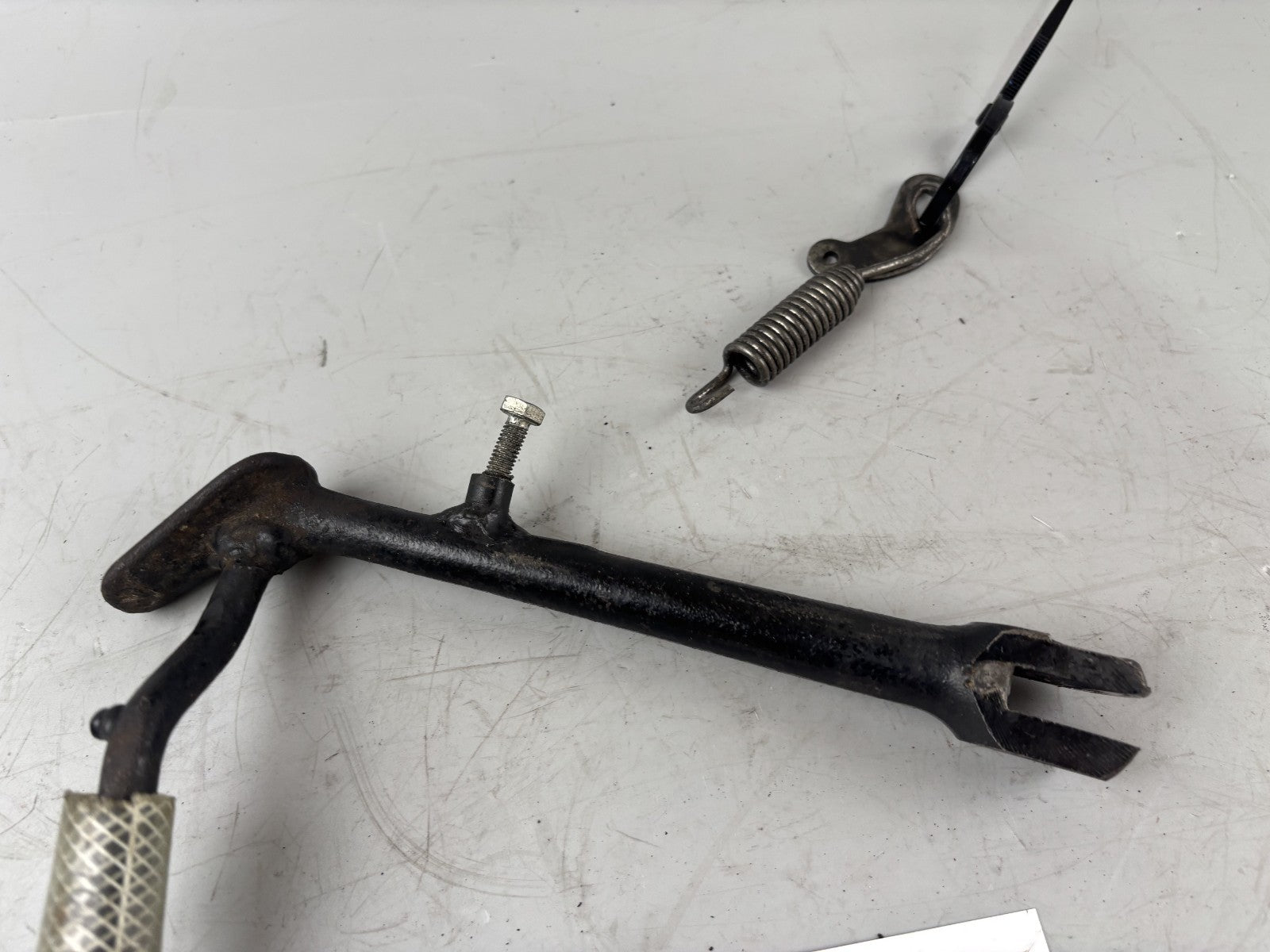 Yamaha XS400 2A2 Seitenständer Sidestand Holder Halter Feder Spring