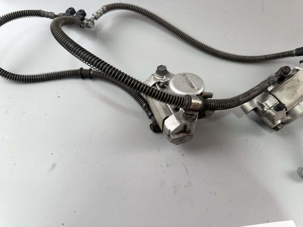 Yamaha XV1100 Virago 3LP Bremsanlage Brake Bremse Satttel Pumpe Flex front