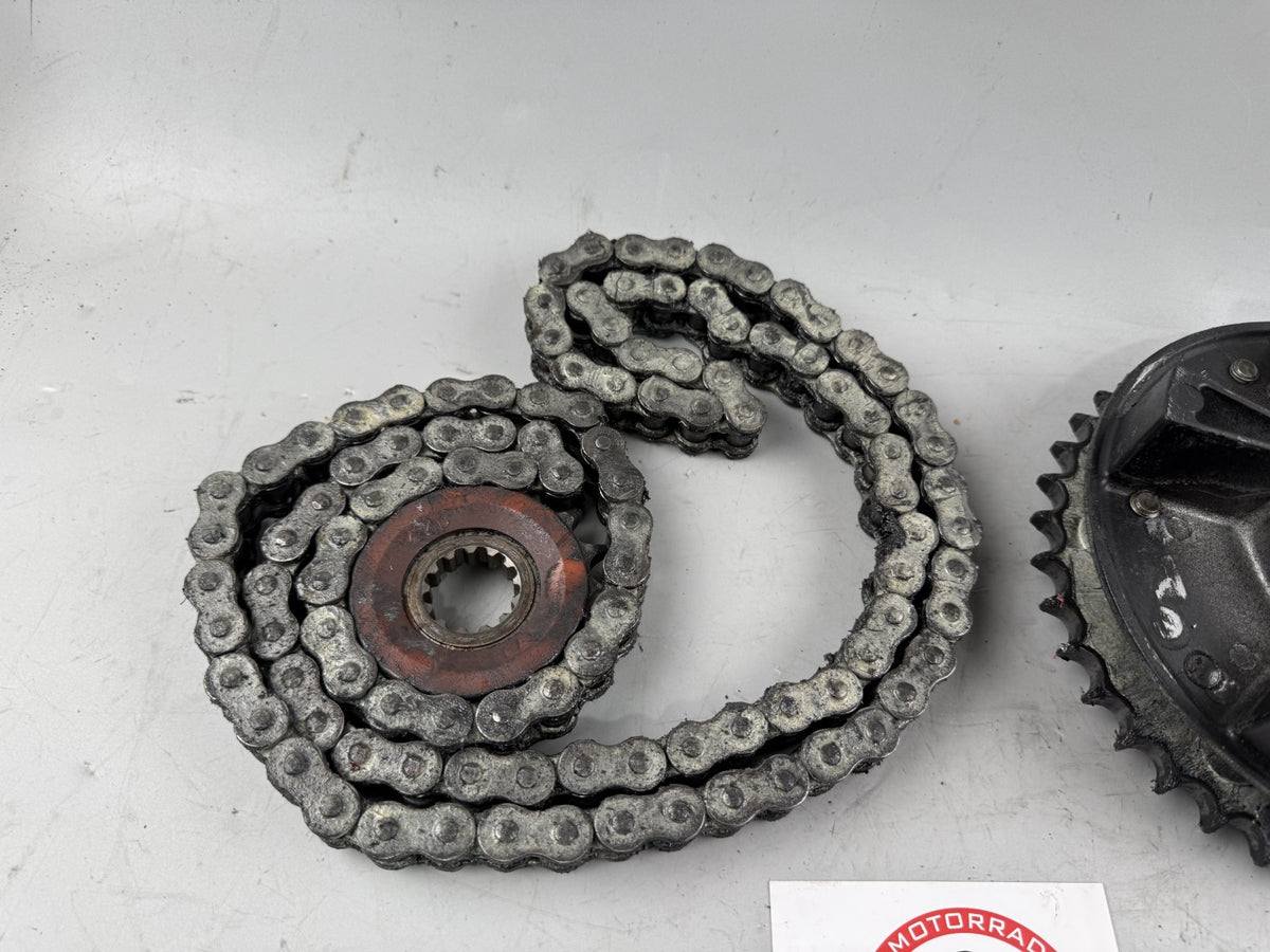 Yamaha XJR 1200 4PU Kettensatz Kettenkit Chain Ritzel Antrieb Kettenradträger