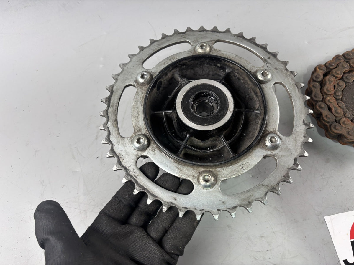 Honda SLR 650 Vigor FX 650 RD09 Kettenkit Kettensatz Chain Kettenradträger