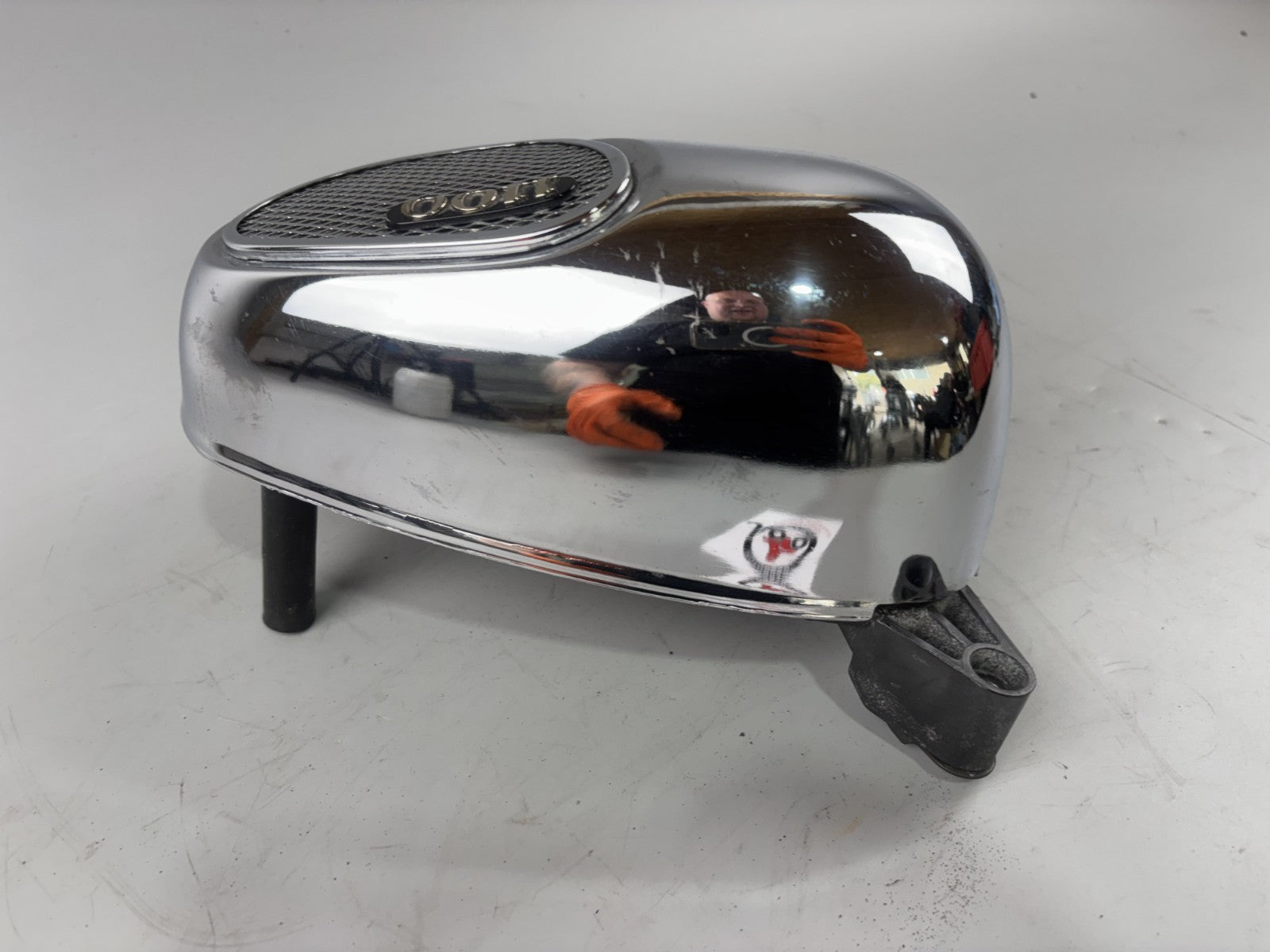 Yamaha XV1100 Virago  3LP Luftfilterkasten Seitenteil Chrome Cover links left