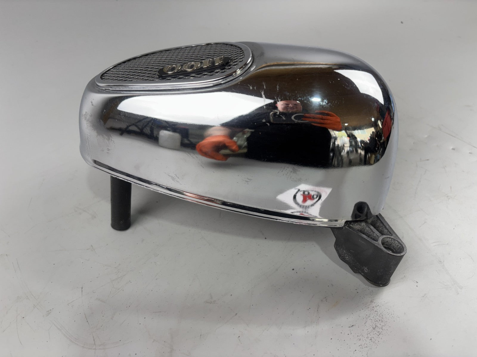 Yamaha XV1100 Virago  3LP Luftfilterkasten Seitenteil Chrome Cover links left