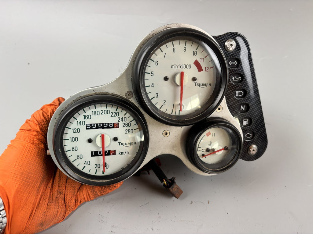 Triumph Daytona 955 T 595 Tacho Cockpit Speedometer  Drehzahlmesser Instrumente