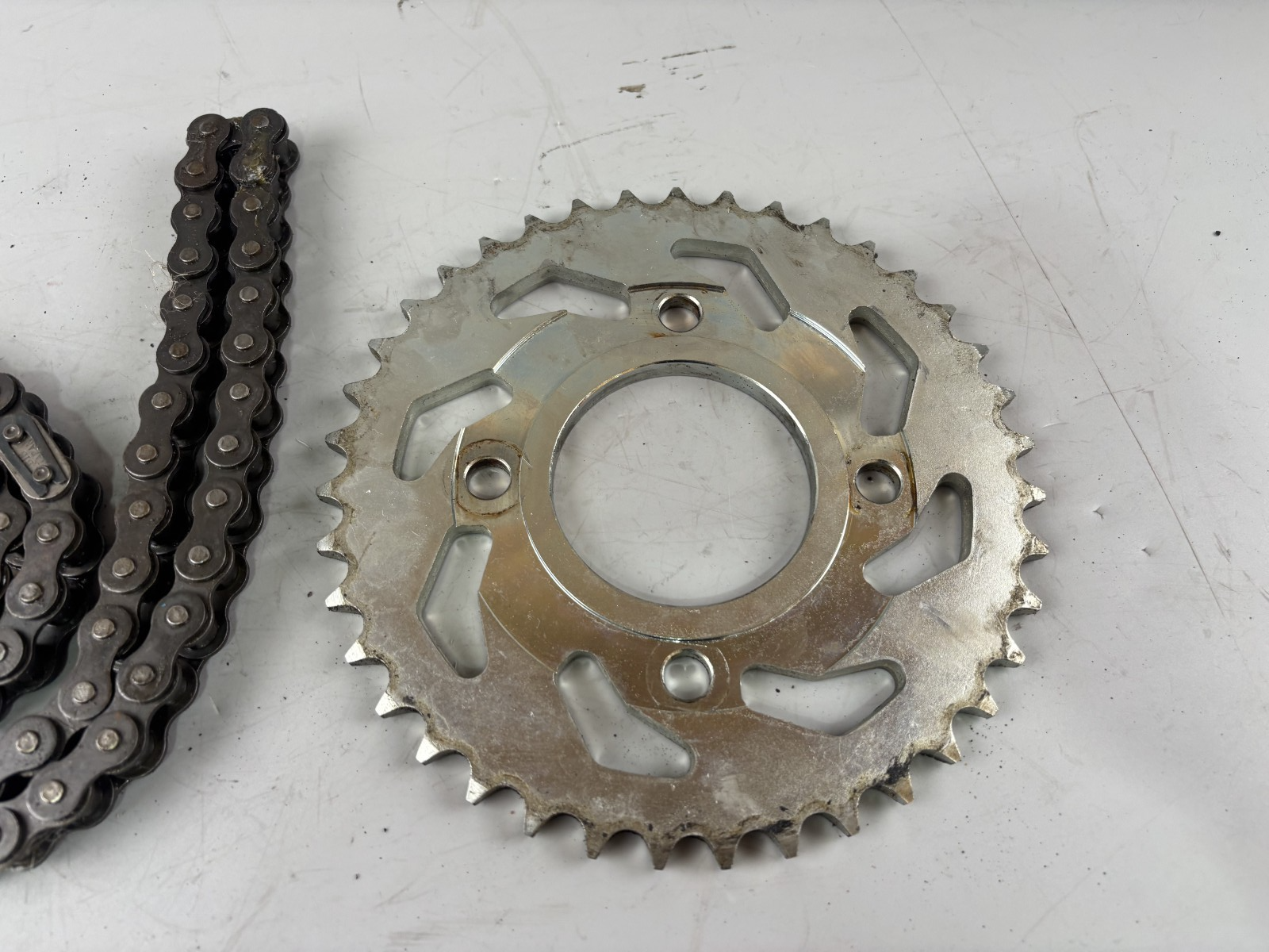 Yamaha XS400 2A2 Kettenkit Kettensatz Chain Kettenrad Ritzel