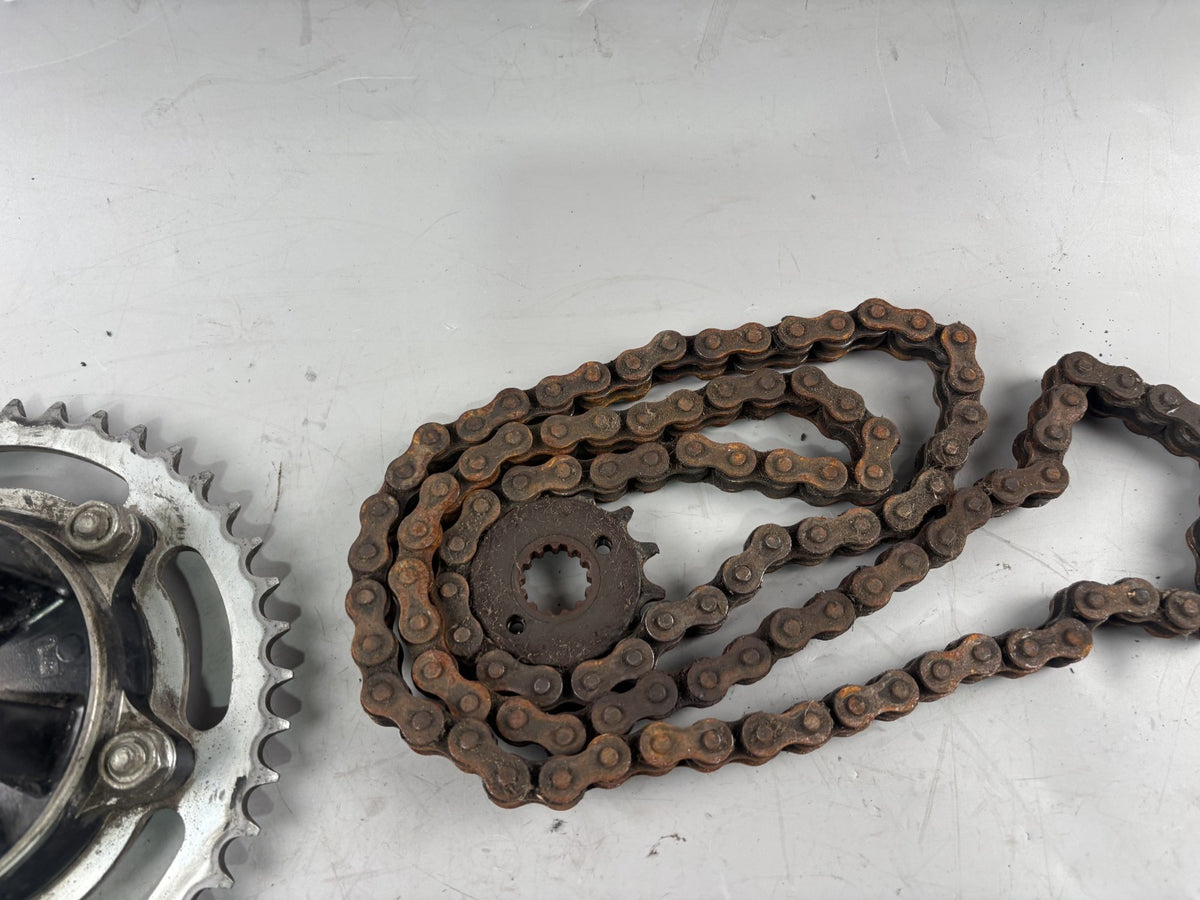 Honda SLR 650 Vigor FX 650 RD09 Kettenkit Kettensatz Chain Kettenradträger