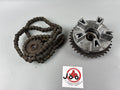 Honda CB450S PC17 Kettenkit Kettensatz Chain Antrieb Kettenradträger