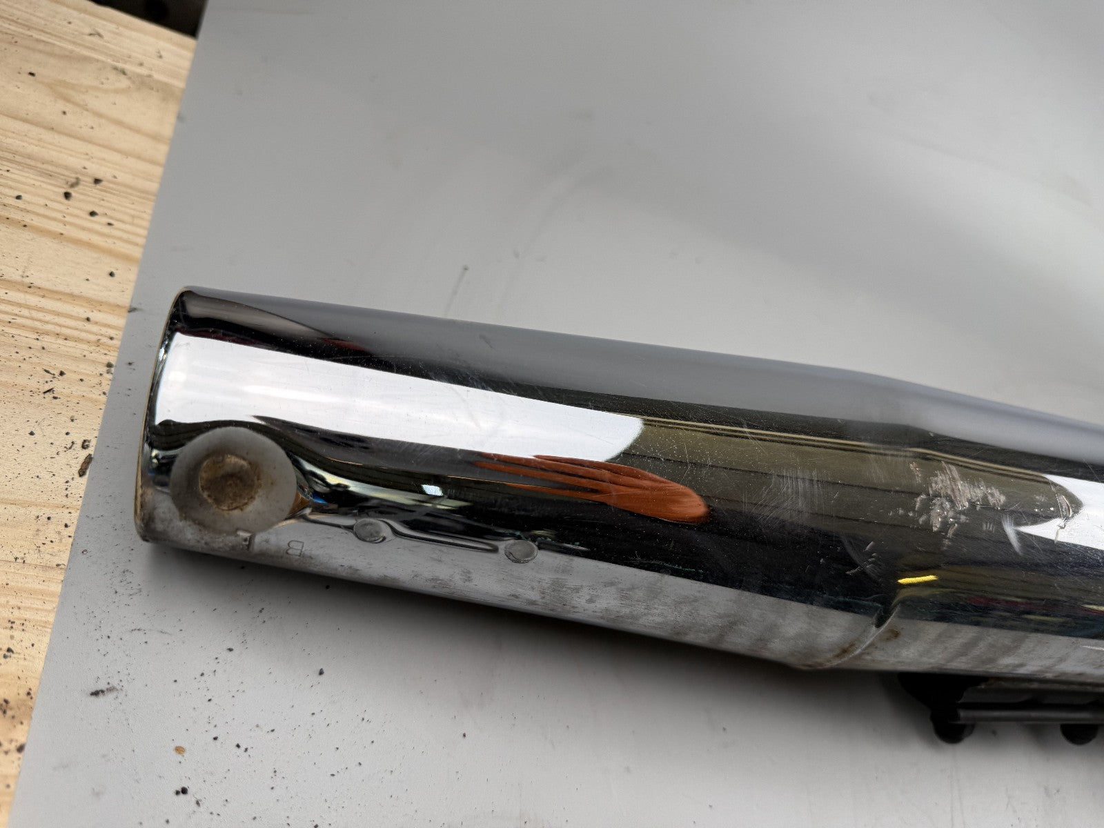 Honda VT600C Shadow Auspuffanlage Auspuff Exhaust Downpipe Schalldämpfer