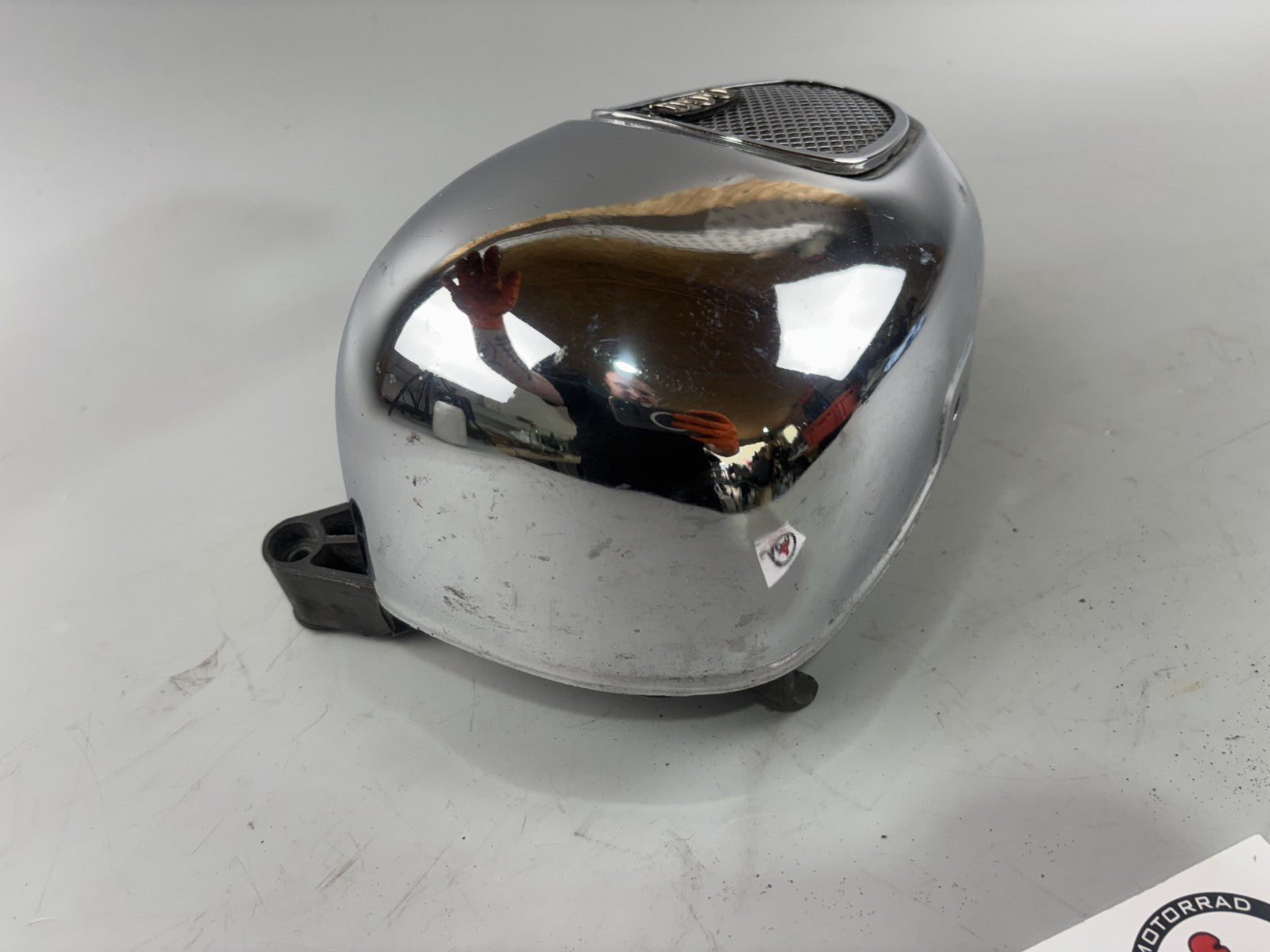 Yamaha XV1100 Virago  3LP Luftfilterkasten Seitenteil Chrome Cover links left