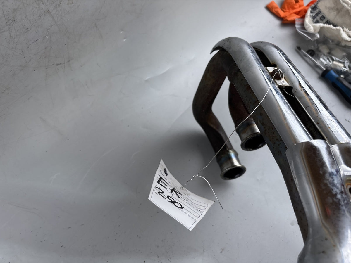 Kawasaki EL250 252 Eliminator Auspuff Exhaust Auspuffanlage Krümmer Downpipe