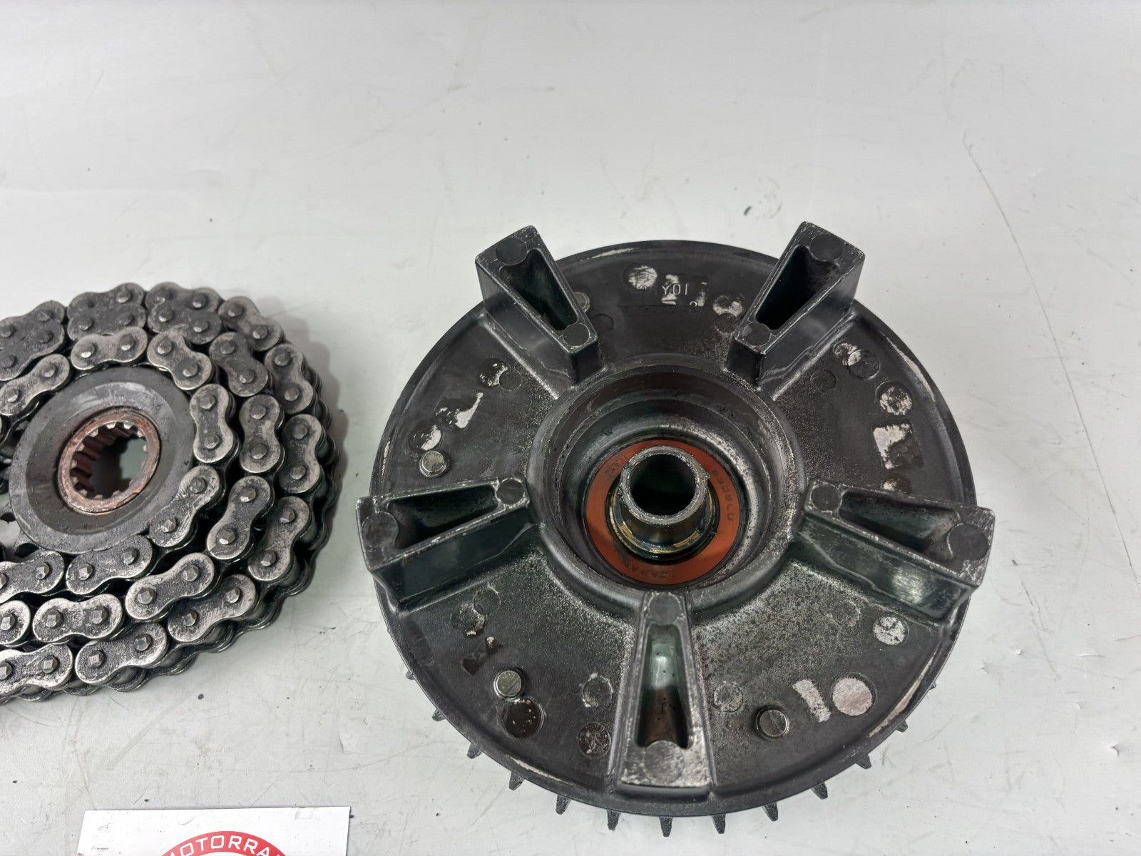 Yamaha XJR1200 4PU Kettensatz Kettenkit Chain Ritzel Antrieb Kettenradträger