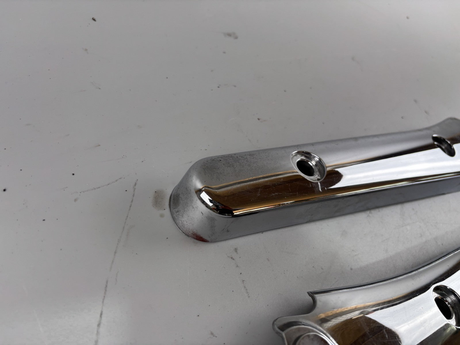 Kawasaki BN125A EL125 Eliminator Chromedeckel Abdeckung Cover Verkleidung hinten