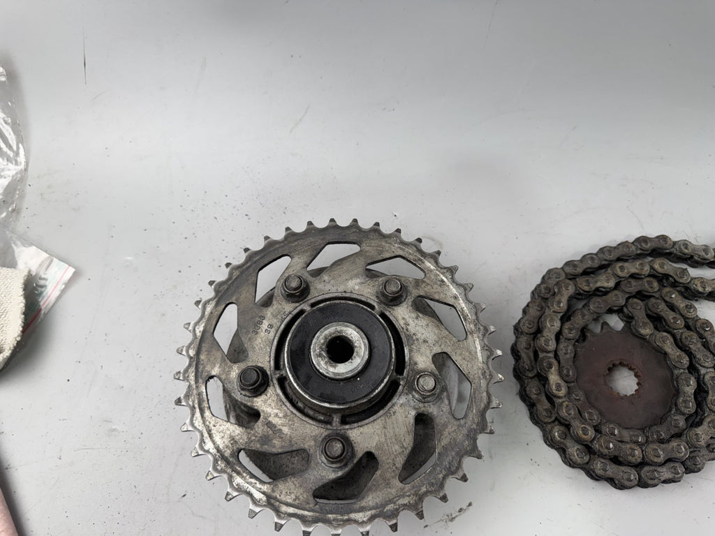 Suzuki GS 500 E GM 51 B Kettensatz Kettenkit Chain Kettenradträger