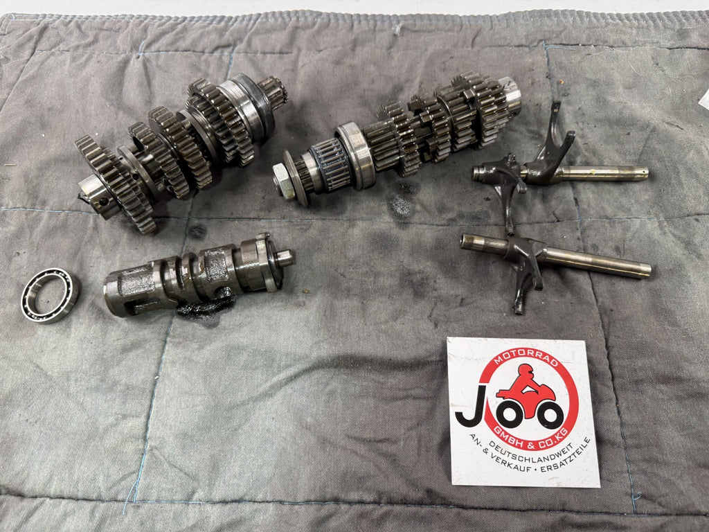 Kawasaki EL250 252 Eliminator Getriebe Getriebewelle Schaltwalze Klaue Motor