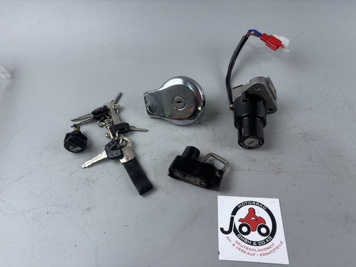 Yamaha XV1100 Virago 3LP Schlosssatz Key Lock Schlüssel Sitz Zündschloss Tank