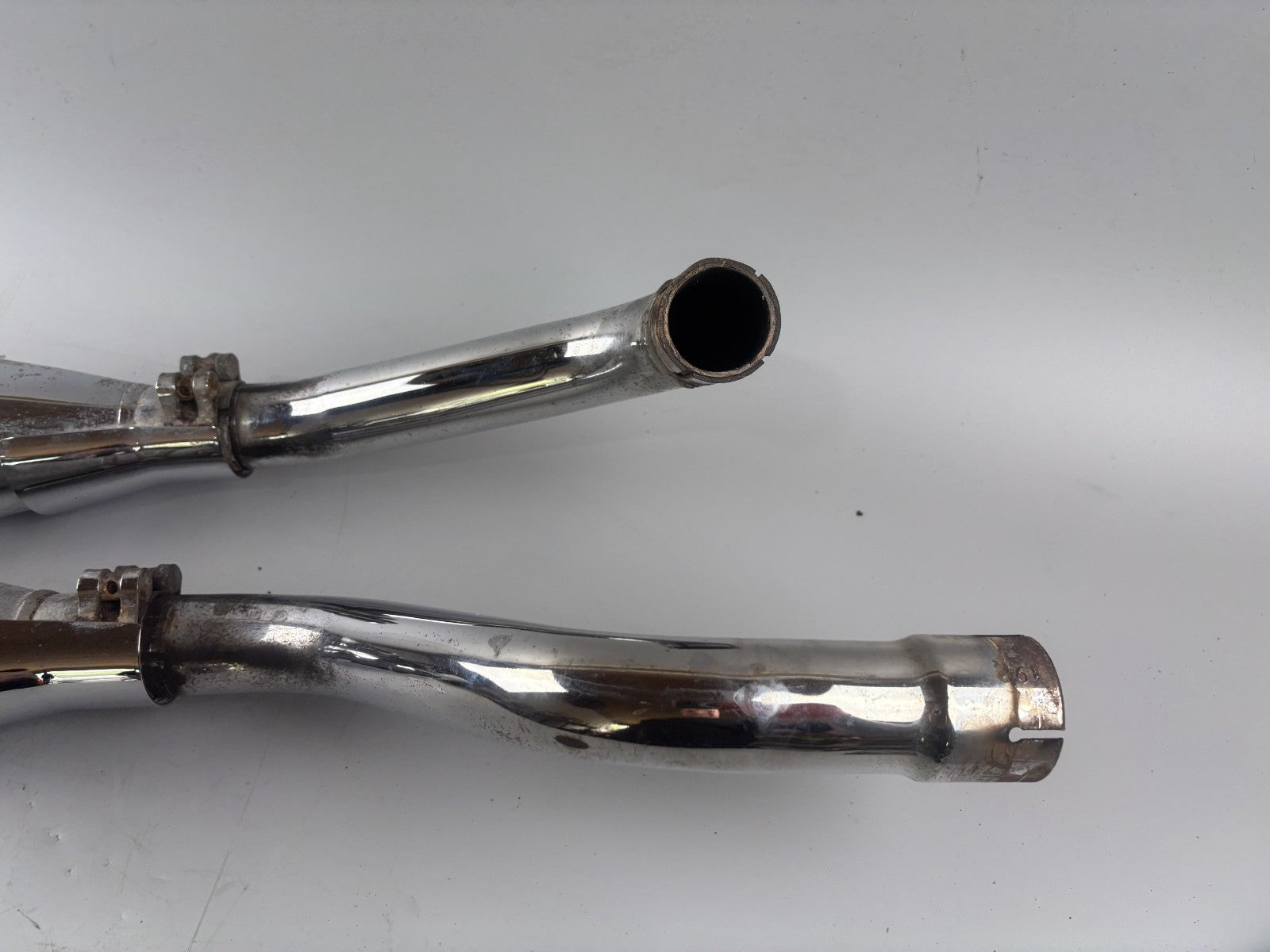 Yamaha XV1100 Virago 3LP Auspuff Exhaust Schalldämpfer Endtopf Silvertail