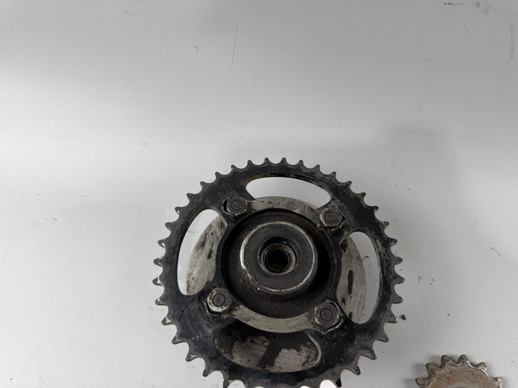 Yamaha XS 400 12E Ritzel Kettensatz Kettenradträger Kettenrad Chain