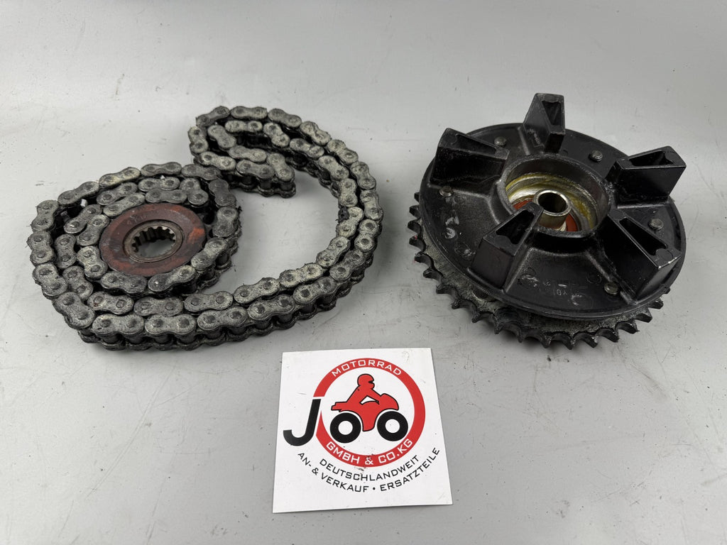 Yamaha XJR 1200 4PU Kettensatz Kettenkit Chain Ritzel Antrieb Kettenradträger
