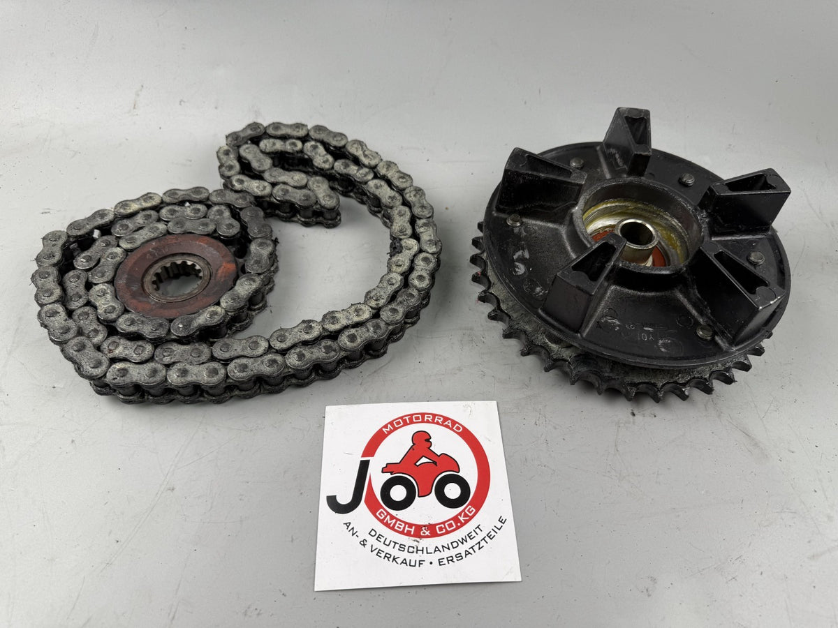 Yamaha XJR 1200 4PU Kettensatz Kettenkit Chain Ritzel Antrieb Kettenradträger
