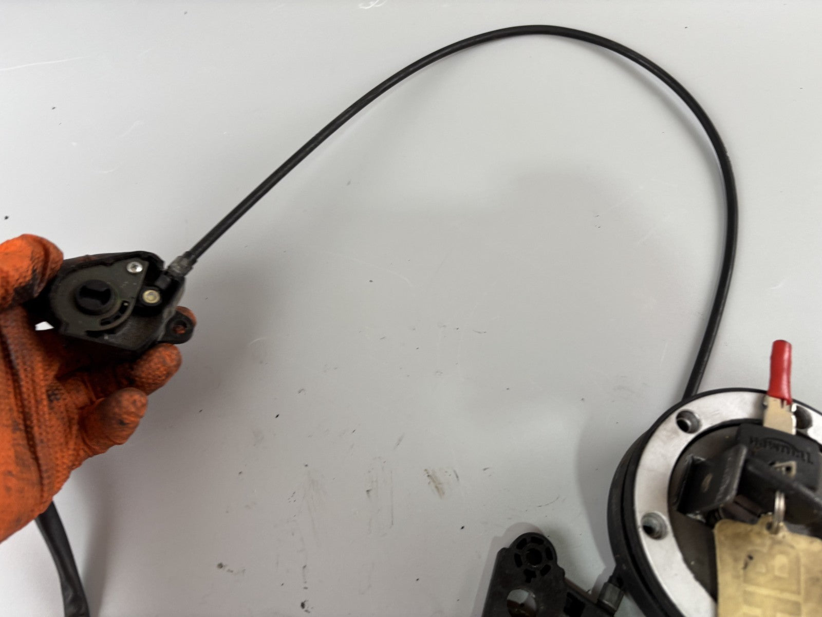Triumph Daytona 955 T 595 Schlosssatz Zündschloss Sitzbank Tankschloss Key