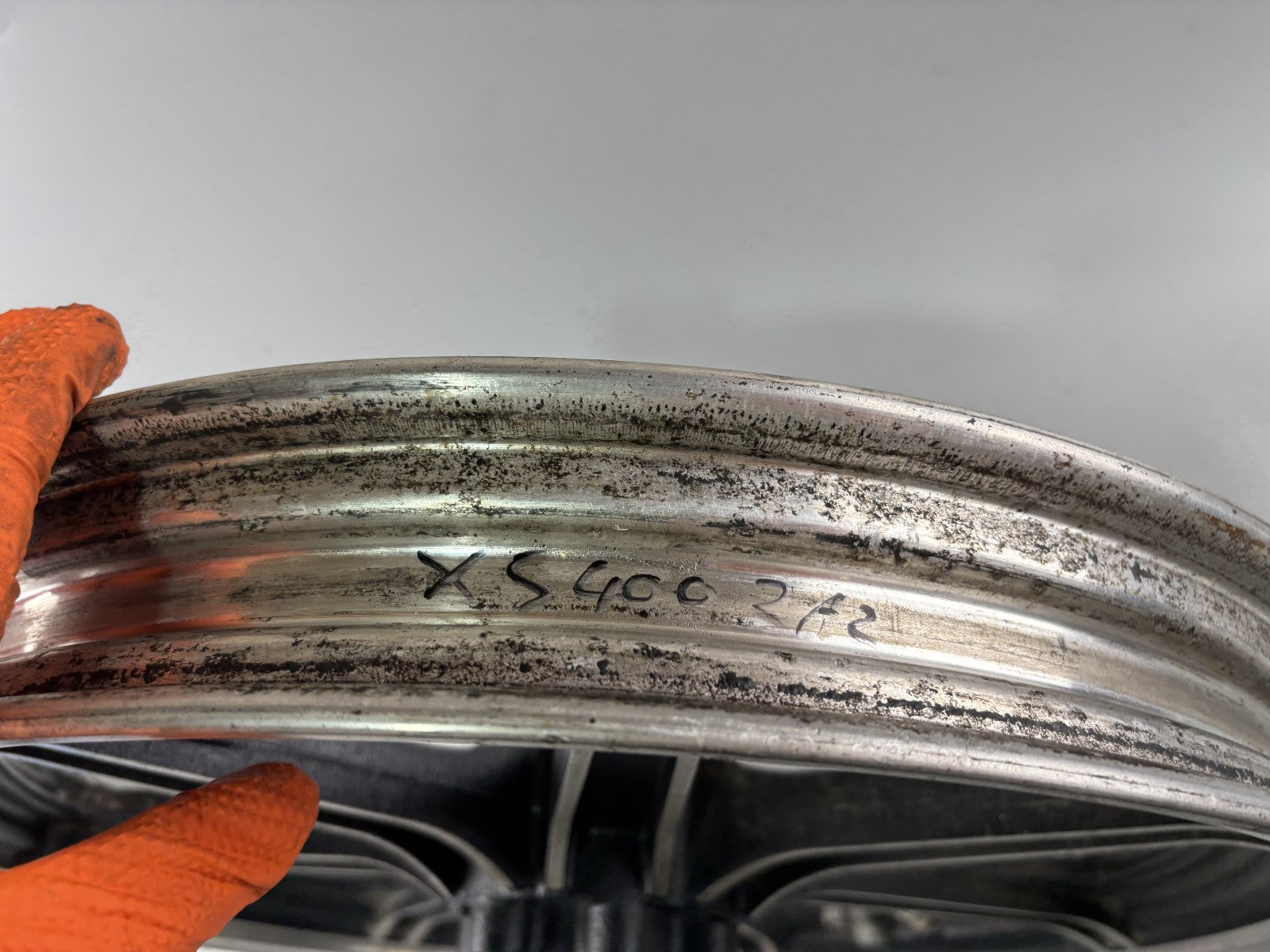 Yamaha XS400 2A2 Vorderradfelge Felge Rim Rad vorne front Reifen Rad