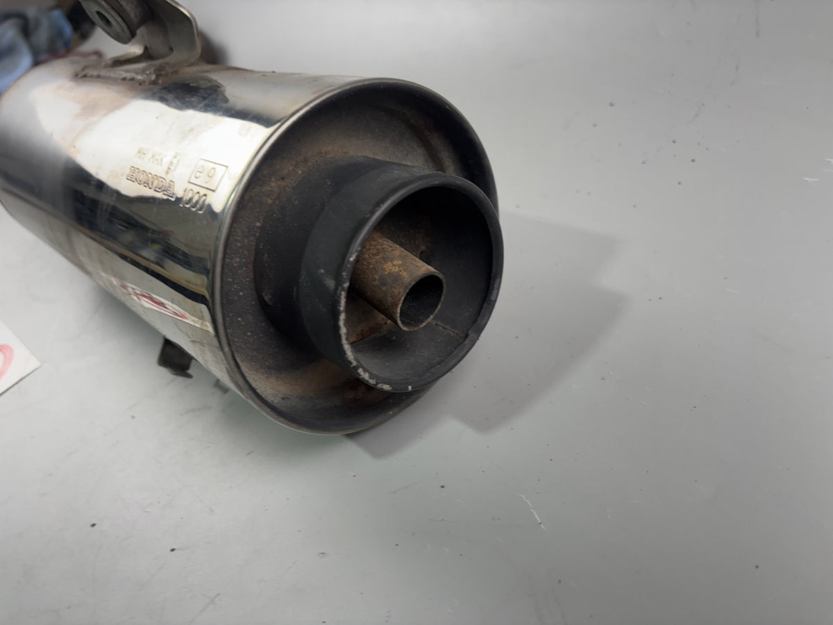 Honda SLR 650 Vigor FX 650 RD09 Exhaust Auspuff Endtopf Schalldämpfer links left