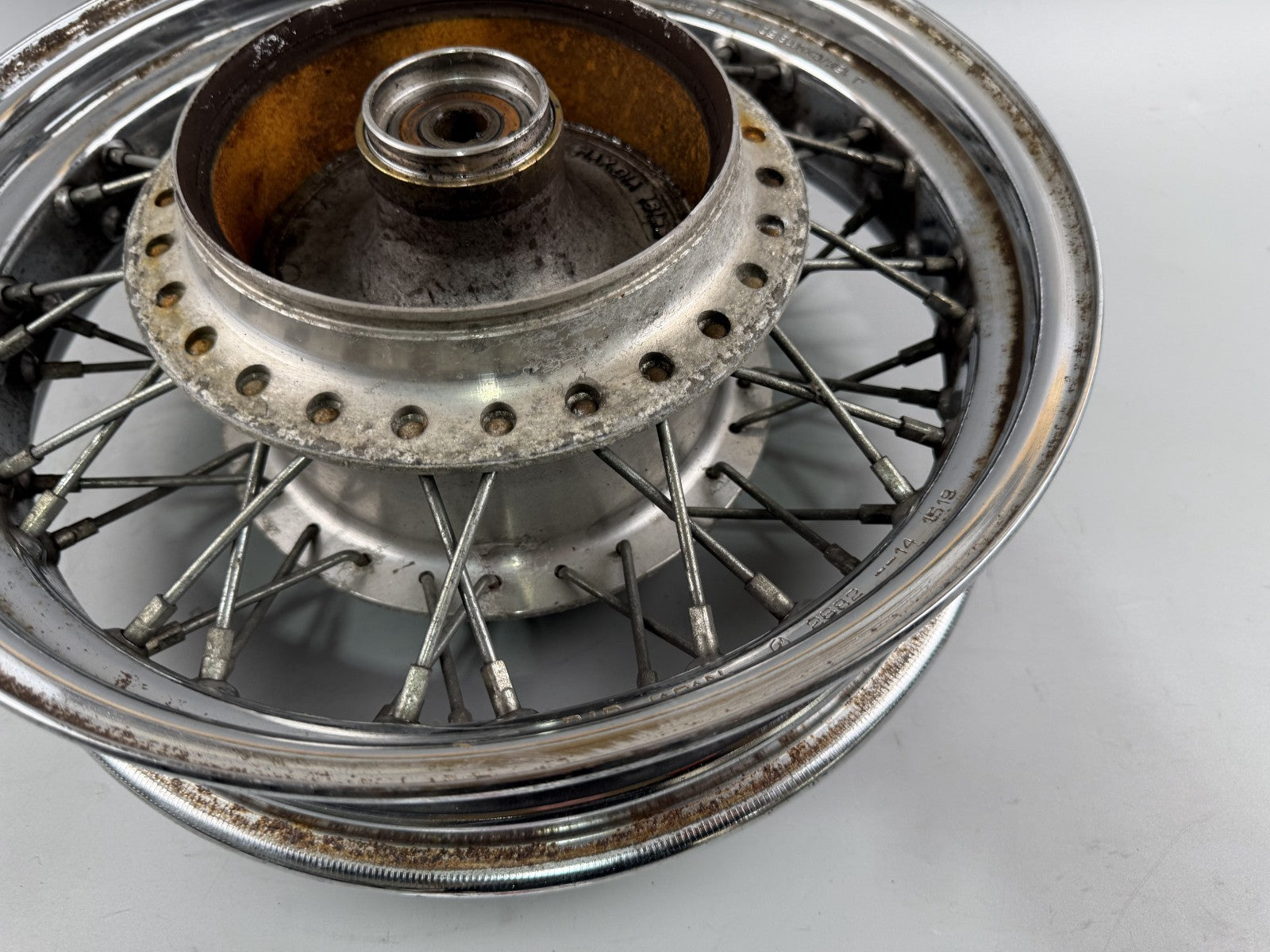Yamaha XV535 3BR 2YL Virago Hinterradfelge Felge Rim Rad Speichen hinten back
