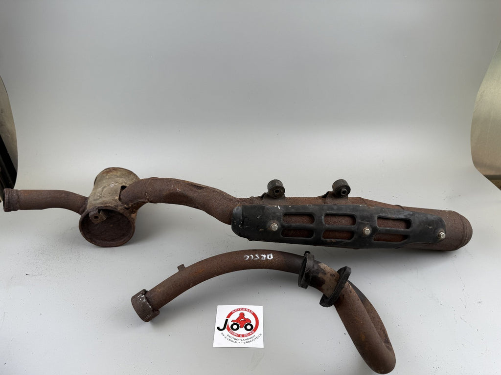 Suzuki DR 500 S DR500 Auspuffpuffanlage Exhaust Sammler Krümmer Schalldämpfer