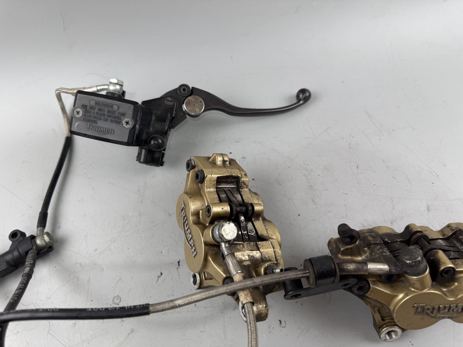 Triumph Daytona 1200 T300D Bremsanlage Brake Bremse vorne front Sattel Pumpe
